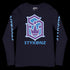 Men's Graffiti Long Sleeve Tee Purple and Blue S - Kingz Crown | Hip - Hop Streetwear Tee - Stykonz Graffiti Streetwear