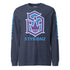 Men's Graffiti Long Sleeve Tee Purple and Blue S - Kingz Crown | Hip - Hop Streetwear Tee - Stykonz Graffiti Streetwear