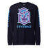 Men's Graffiti Long Sleeve Tee Purple and Blue S - Kingz Crown | Hip - Hop Streetwear Tee - Stykonz Graffiti Streetwear