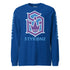 Men's Graffiti Long Sleeve Tee Purple and Blue S - Kingz Crown | Hip - Hop Streetwear Tee - Stykonz Graffiti Streetwear