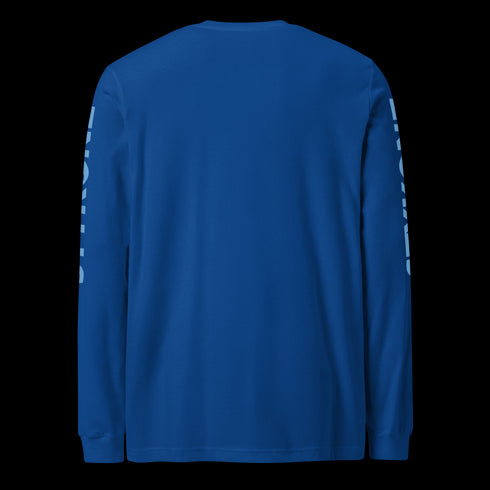 Men's Graffiti Long Sleeve Tee Purple and Blue S - Kingz Crown | Hip - Hop Streetwear Tee - Stykonz Graffiti Streetwear