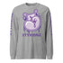 Men's Graffiti Long Sleeve Tee Purple S - Kingz 2Line Throwup | Hip - Hop Streetwear Tee - Stykonz Graffiti Streetwear