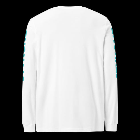 Men's Graffiti Long Sleeve Tee Turquoise & Purple S - Kingz Crown | Hip - Hop Streetwear Tee - Stykonz Graffiti Streetwear