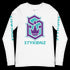 Men's Graffiti Long Sleeve Tee Turquoise & Purple S - Kingz Crown | Hip - Hop Streetwear Tee - Stykonz Graffiti Streetwear