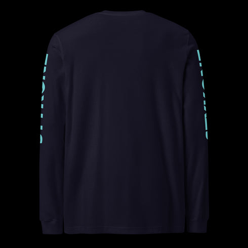 Men's Graffiti Long Sleeve Tee Turquoise & Purple S - Kingz Crown | Hip - Hop Streetwear Tee - Stykonz Graffiti Streetwear