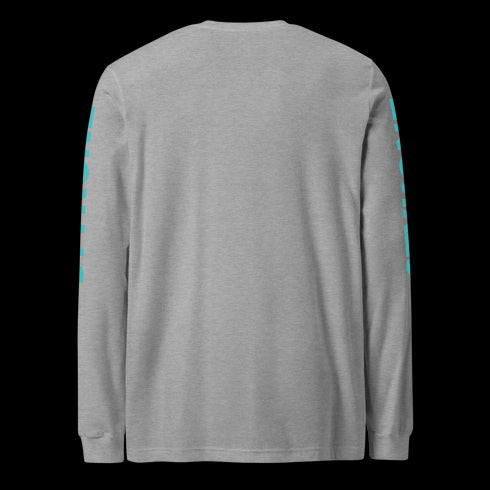 Men's Graffiti Long Sleeve Tee Turquoise & Purple S - Kingz Crown | Hip - Hop Streetwear Tee - Stykonz Graffiti Streetwear