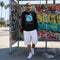 Men's Graffiti Long Sleeve Tee Turquoise S - Kingz 2Line Throwup | Hip - Hop Streetwear Tee - Stykonz Graffiti Streetwear