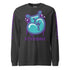 Men's Graffiti Long Sleeve Tee Turquoise S - Kingz 2Line Throwup | Hip - Hop Streetwear Tee - Stykonz Graffiti Streetwear