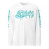 Men's Graffiti Long Sleeve Tee Turquoise Scriptkonz | Hip - Hop Streetwear Tee - Stykonz Graffiti Streetwear