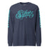 Men's Graffiti Long Sleeve Tee Turquoise Scriptkonz | Hip - Hop Streetwear Tee - Stykonz Graffiti Streetwear