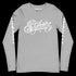 Men's Graffiti Long Sleeve Tee White Scriptkonz | Hip - Hop Streetwear Tee - Stykonz Graffiti Streetwear