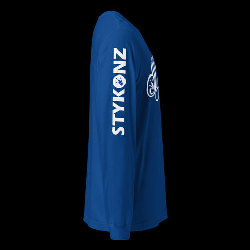 Men's Graffiti Long Sleeve Tee White Scriptkonz | Hip - Hop Streetwear Tee - Stykonz Graffiti Streetwear