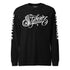 Men's Graffiti Long Sleeve Tee White Scriptkonz | Hip - Hop Streetwear Tee - Stykonz Graffiti Streetwear