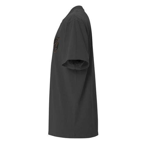 Men's Graffiti Oversized Faded T-Shirt XL Embroidered Black n Gold Scriptkonz | Hip - Hop Streetwear T-Shirt - Stykonz Graffiti Streetwear