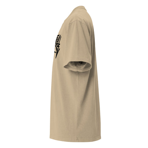 Men's Graffiti Oversized Faded T-Shirt XL Embroidered Stykonz feat Black City Tagz | Hip - Hop Streetwear T-Shirt - Stykonz Graffiti Streetwear