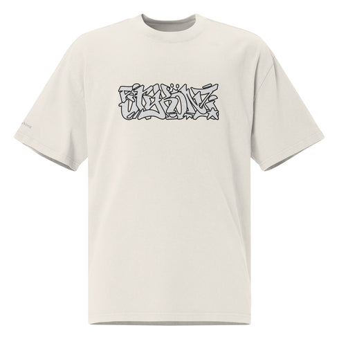 Men's Graffiti Oversized Faded T-Shirt XL Embroidered Stykonz feat Wildstyle | Hip - Hop Streetwear T-Shirt - Stykonz Graffiti Streetwear
