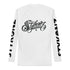 Men's Graffiti Rash Guard Black on White Scriptkonz | Hip - Hop Streetwear Rash Guard - Stykonz Graffiti Streetwear