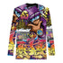 Men's Graffiti Rash Guard Black The Train Master NY Wildstyle | Hip - Hop Streetwear Rash Guard - Stykonz Graffiti Streetwear