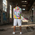 Men’s Graffiti Windbreaker Jacket – Candy Graffiti Hip - Hop Streetwear | Stykonz™ - Stykonz Graffiti Streetwear