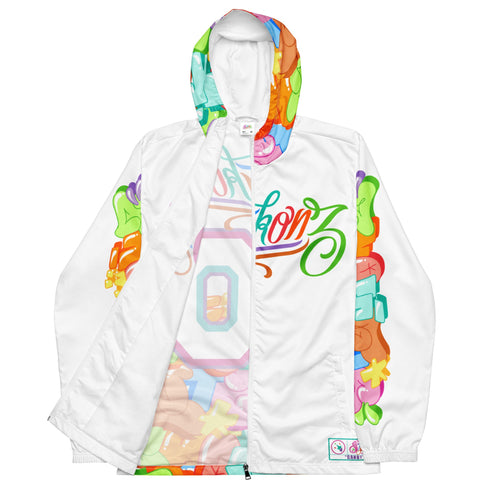 Men’s Graffiti Windbreaker Jacket – Candy Graffiti Hip - Hop Streetwear | Stykonz™ - Stykonz Graffiti Streetwear