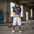 Men’s Graffiti Windbreaker Jacket – Candy on Black Hip - Hop Streetwear | Stykonz™ - Stykonz Graffiti Streetwear