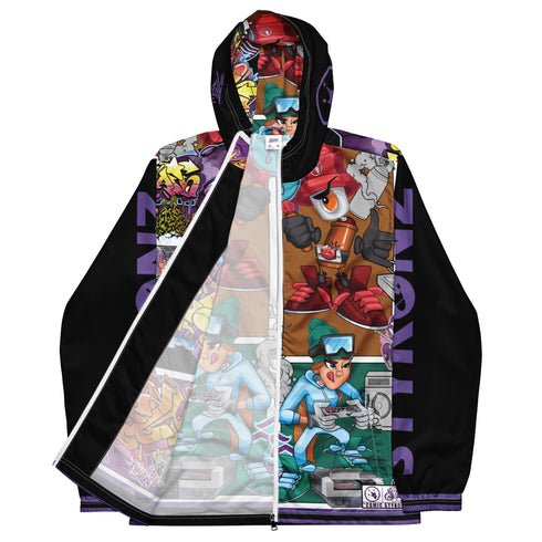 Men’s Graffiti Windbreaker Jacket – Comic Stykonz 1 Hip - Hop Streetwear | Stykonz™ - Stykonz Graffiti Streetwear