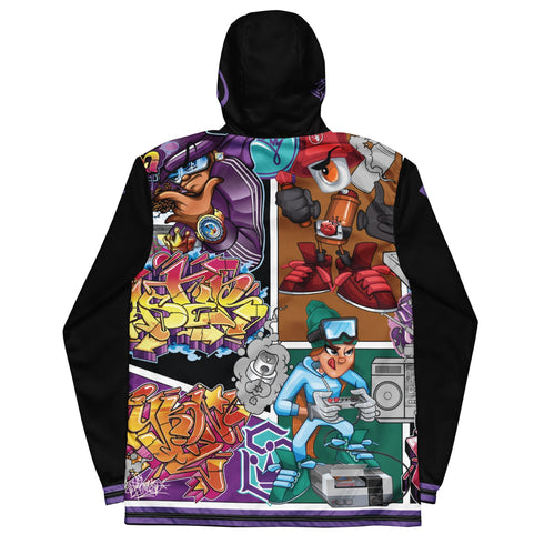 Men’s Graffiti Windbreaker Jacket – Comic Stykonz 1 Hip - Hop Streetwear | Stykonz™ - Stykonz Graffiti Streetwear