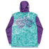 Men’s Graffiti Windbreaker Jacket – Turquoise Mix Script Hip - Hop Streetwear | Stykonz™ - Stykonz Graffiti Streetwear