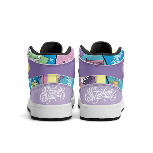 Metari 6T7 High Top Snekonz – 90s Elements | Hip - Hop Streetwear Kicks - Stykonz Graffiti Streetwear