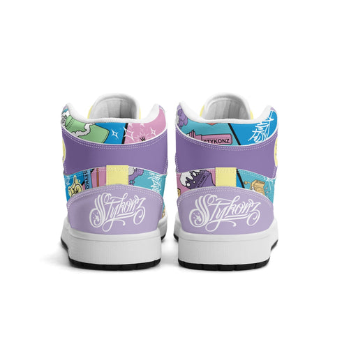 Metari 6T7 High Top Snekonz – 90s Elements | Hip - Hop Streetwear Kicks - Stykonz Graffiti Streetwear