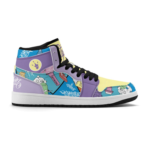 Metari 6T7 High Top Snekonz – 90s Elements | Hip - Hop Streetwear Kicks - Stykonz Graffiti Streetwear