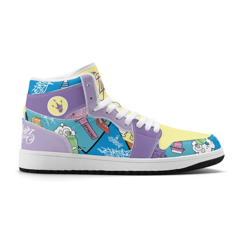 Metari 6T7 High Top Snekonz – 90s Elements | Hip - Hop Streetwear Kicks - Stykonz Graffiti Streetwear