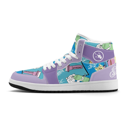 Metari 6T7 High Top Snekonz – 90s Elements V2 | Hip - Hop Streetwear Kicks - Stykonz Graffiti Streetwear