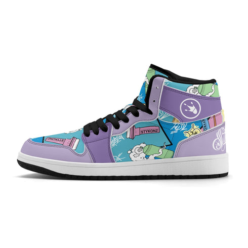 Metari 6T7 High Top Snekonz – 90s Elements V2 | Hip - Hop Streetwear Kicks - Stykonz Graffiti Streetwear