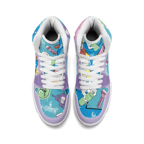 Metari 6T7 High Top Snekonz – 90s Elements V2 | Hip - Hop Streetwear Kicks - Stykonz Graffiti Streetwear