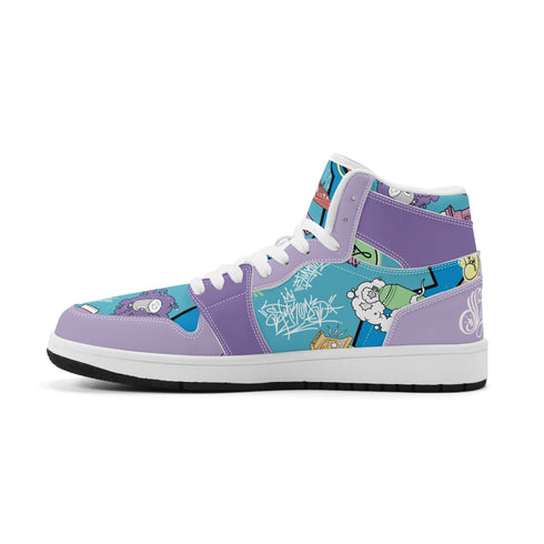 Metari 6T7 High Top Snekonz – 90s Elements V2 | Hip - Hop Streetwear Kicks - Stykonz Graffiti Streetwear