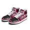 Metari 6T7 High Top Snekonz – Black Cherry | Hip - Hop Streetwear Kicks - Stykonz Graffiti Streetwear