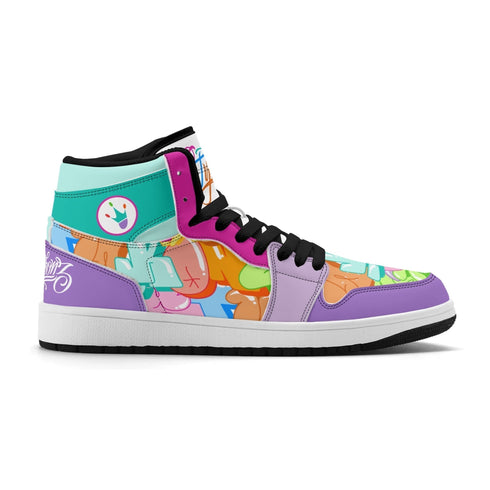 Metari 6T7 High Top Snekonz – Candy | Hip - Hop Streetwear Kicks - Stykonz Graffiti Streetwear