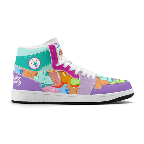 Metari 6T7 High Top Snekonz – Candy | Hip - Hop Streetwear Kicks - Stykonz Graffiti Streetwear