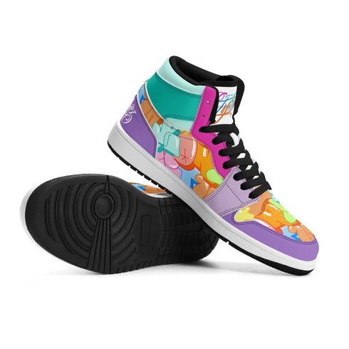 Metari 6T7 High Top Snekonz – Candy | Hip - Hop Streetwear Kicks - Stykonz Graffiti Streetwear