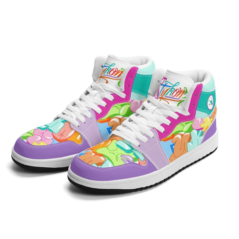 Metari 6T7 High Top Snekonz – Candy | Hip - Hop Streetwear Kicks - Stykonz Graffiti Streetwear