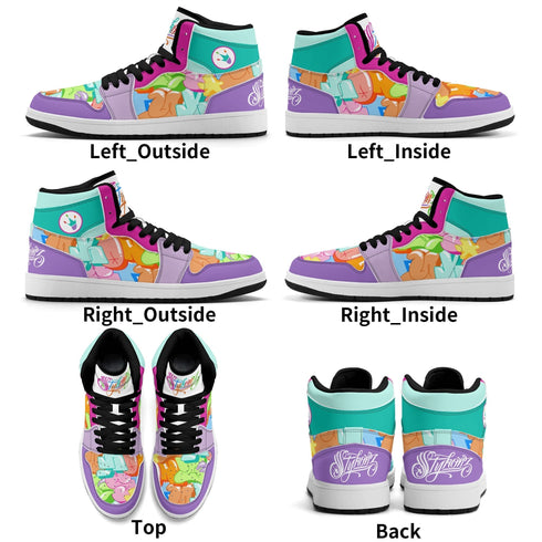 Metari 6T7 High Top Snekonz – Candy | Hip - Hop Streetwear Kicks - Stykonz Graffiti Streetwear