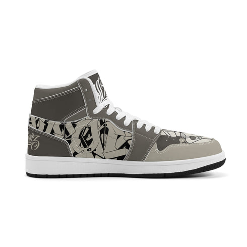 Metari 6T7 High Top Snekonz – Chromium | Hip - Hop Streetwear Kicks - Stykonz Graffiti Streetwear