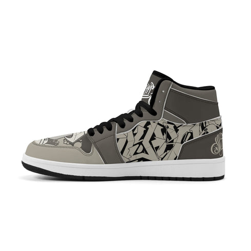 Metari 6T7 High Top Snekonz – Chromium | Hip - Hop Streetwear Kicks - Stykonz Graffiti Streetwear