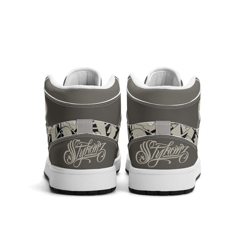 Metari 6T7 High Top Snekonz – Chromium | Hip - Hop Streetwear Kicks - Stykonz Graffiti Streetwear