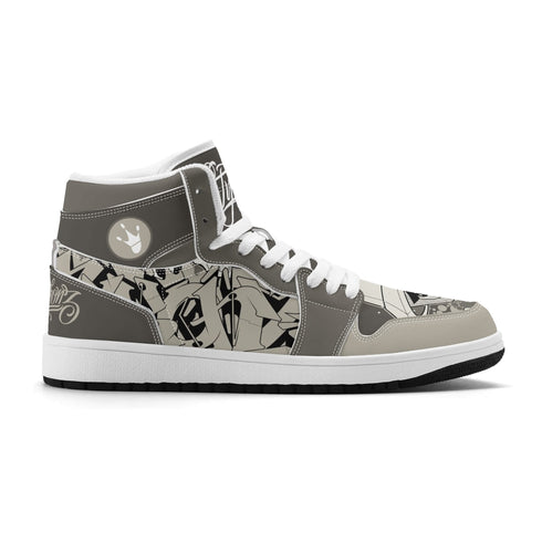 Metari 6T7 High Top Snekonz – Chromium | Hip - Hop Streetwear Kicks - Stykonz Graffiti Streetwear