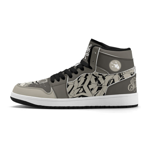 Metari 6T7 High Top Snekonz – Chromium | Hip - Hop Streetwear Kicks - Stykonz Graffiti Streetwear
