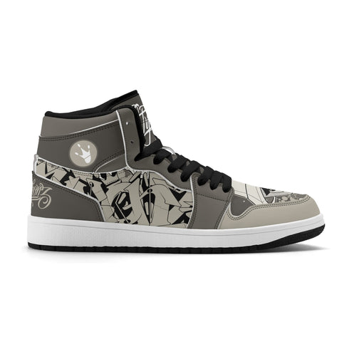 Metari 6T7 High Top Snekonz – Chromium | Hip - Hop Streetwear Kicks - Stykonz Graffiti Streetwear