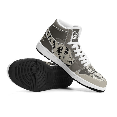 Metari 6T7 High Top Snekonz – Chromium | Hip - Hop Streetwear Kicks - Stykonz Graffiti Streetwear