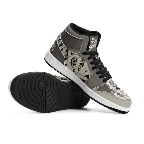Metari 6T7 High Top Snekonz – Chromium | Hip - Hop Streetwear Kicks - Stykonz Graffiti Streetwear